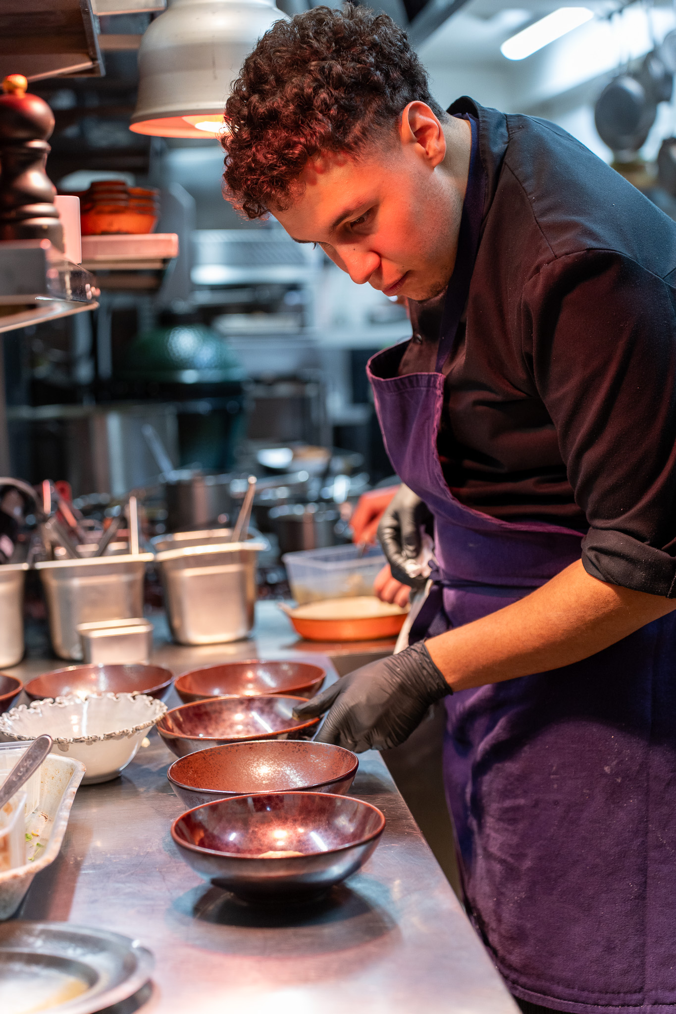 La brigade en cuisine à L’Évidence